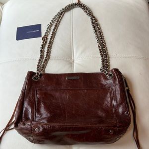 Authentic Rebecca Minkoff natural leather handbag